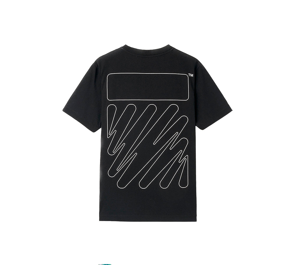 OFF-WHITE Diag-Stripe T-Shirt - Black/White