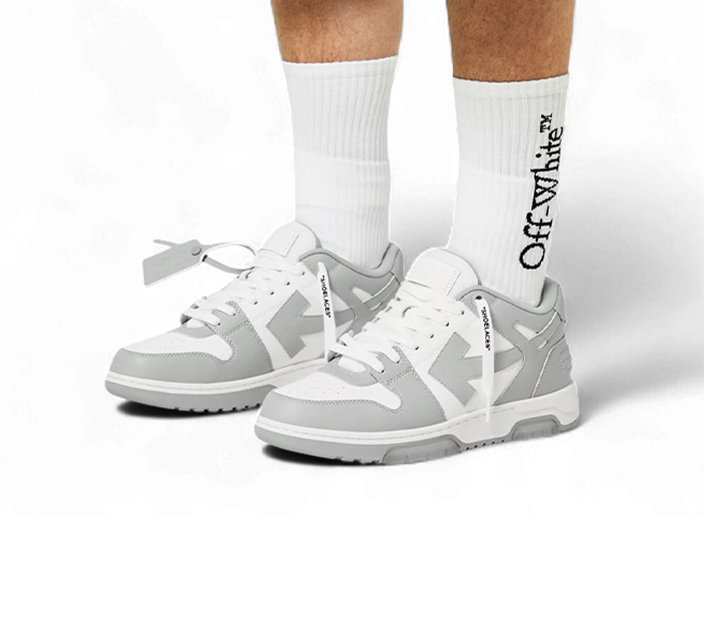 Off-White Out Of Office Calf Leather - White Grey