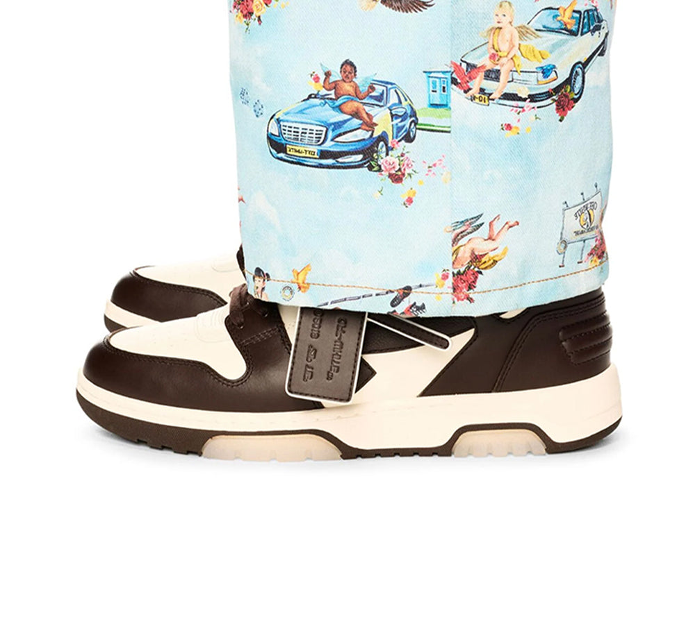 OFF-WHITE Out Of Office "OOO" Low Tops - Chocolate Cream
