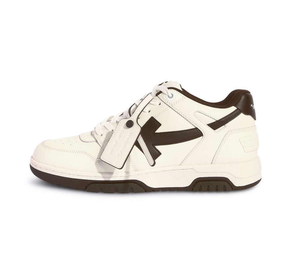 OFF-WHITE Out Of Office Low Tops - White/Chocolate