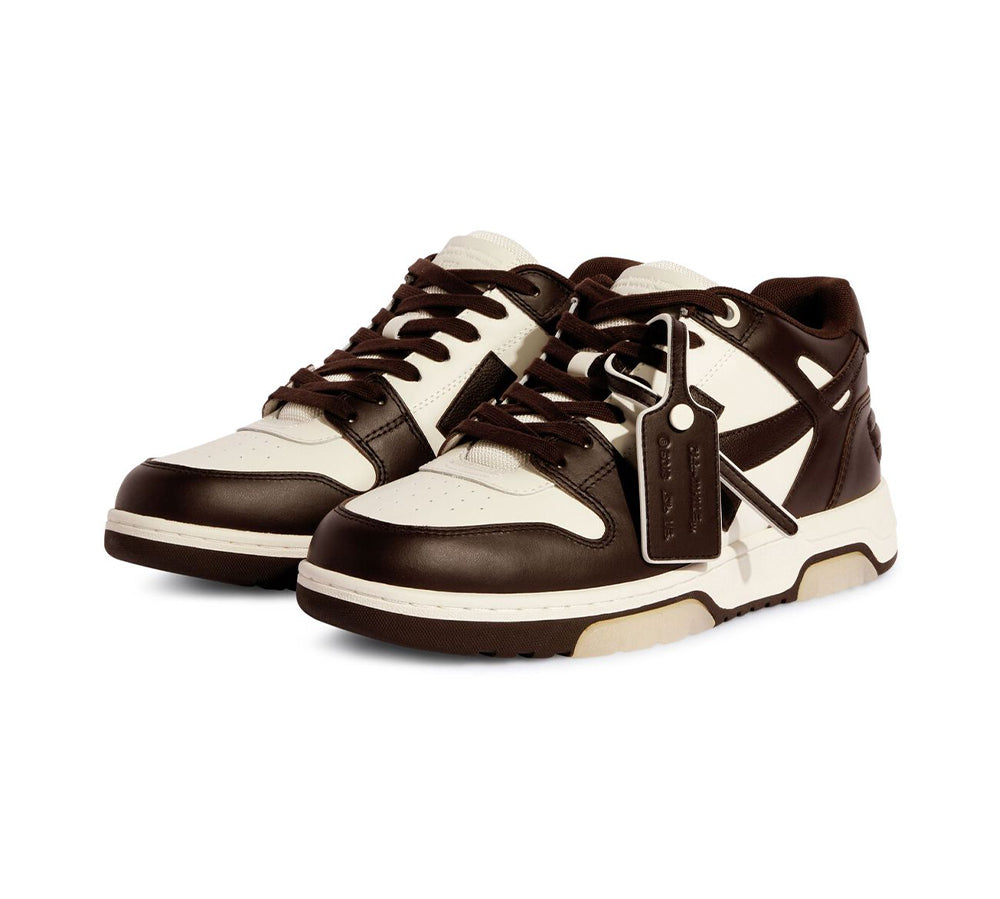 OFF-WHITE Out Of Office "OOO" Low Tops - Chocolate Cream