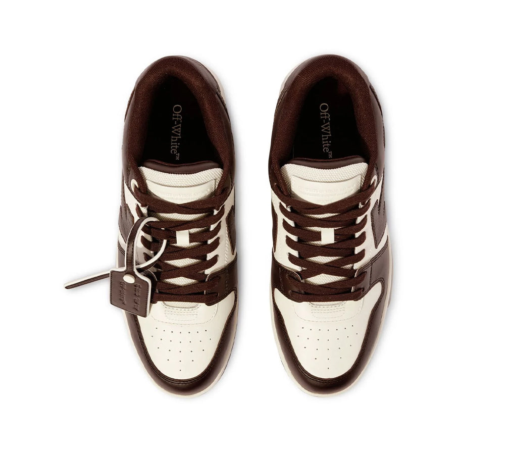 OFF-WHITE Out Of Office "OOO" Low Tops - Chocolate Cream