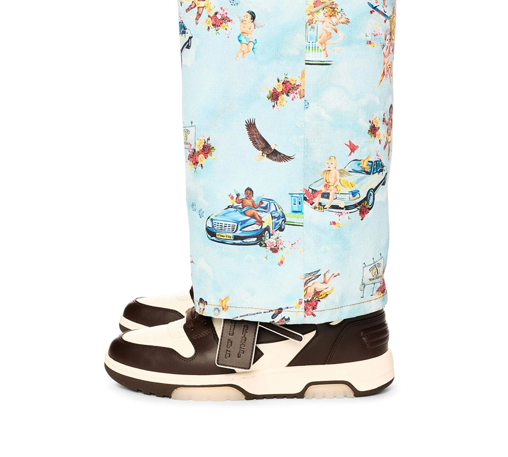 OFF-WHITE Out Of Office "OOO" Low Tops - Chocolate Cream