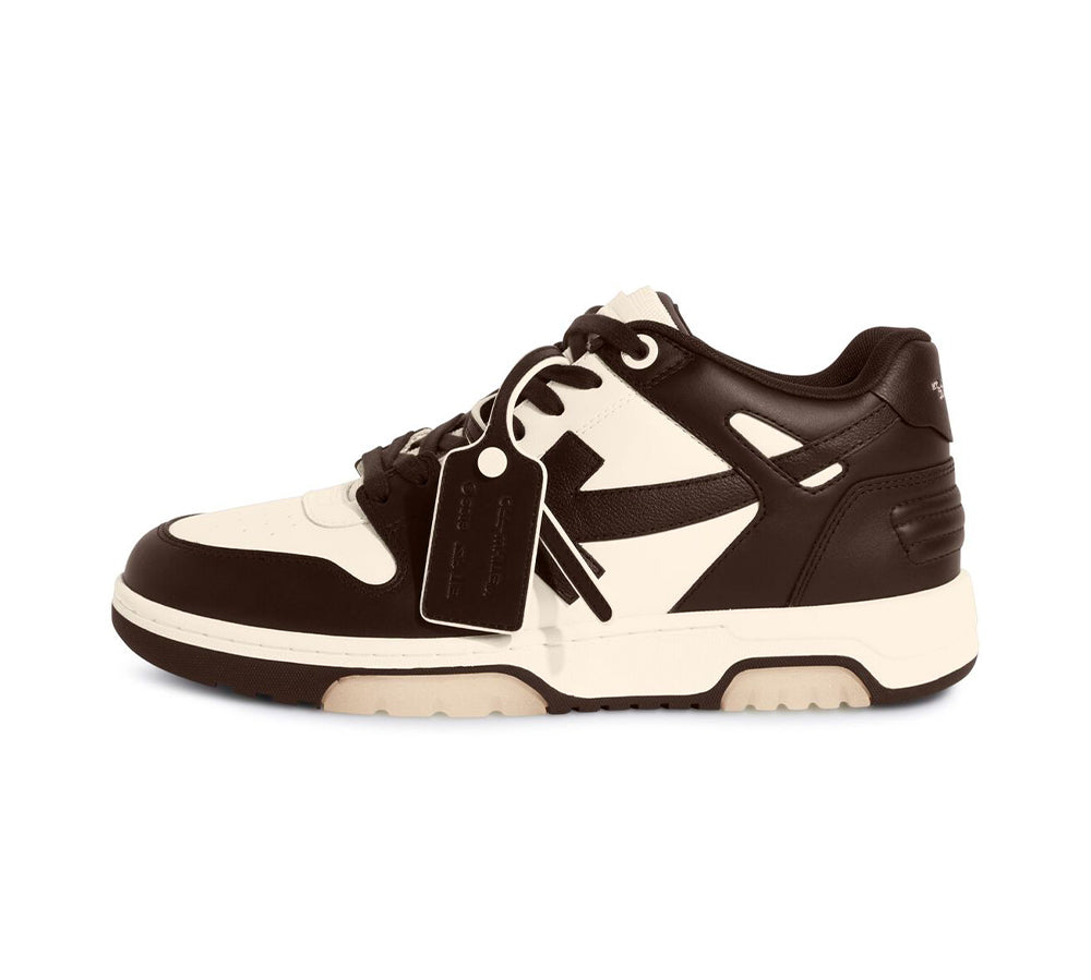 OFF-WHITE Out Of Office "OOO" Low Tops - Chocolate Cream