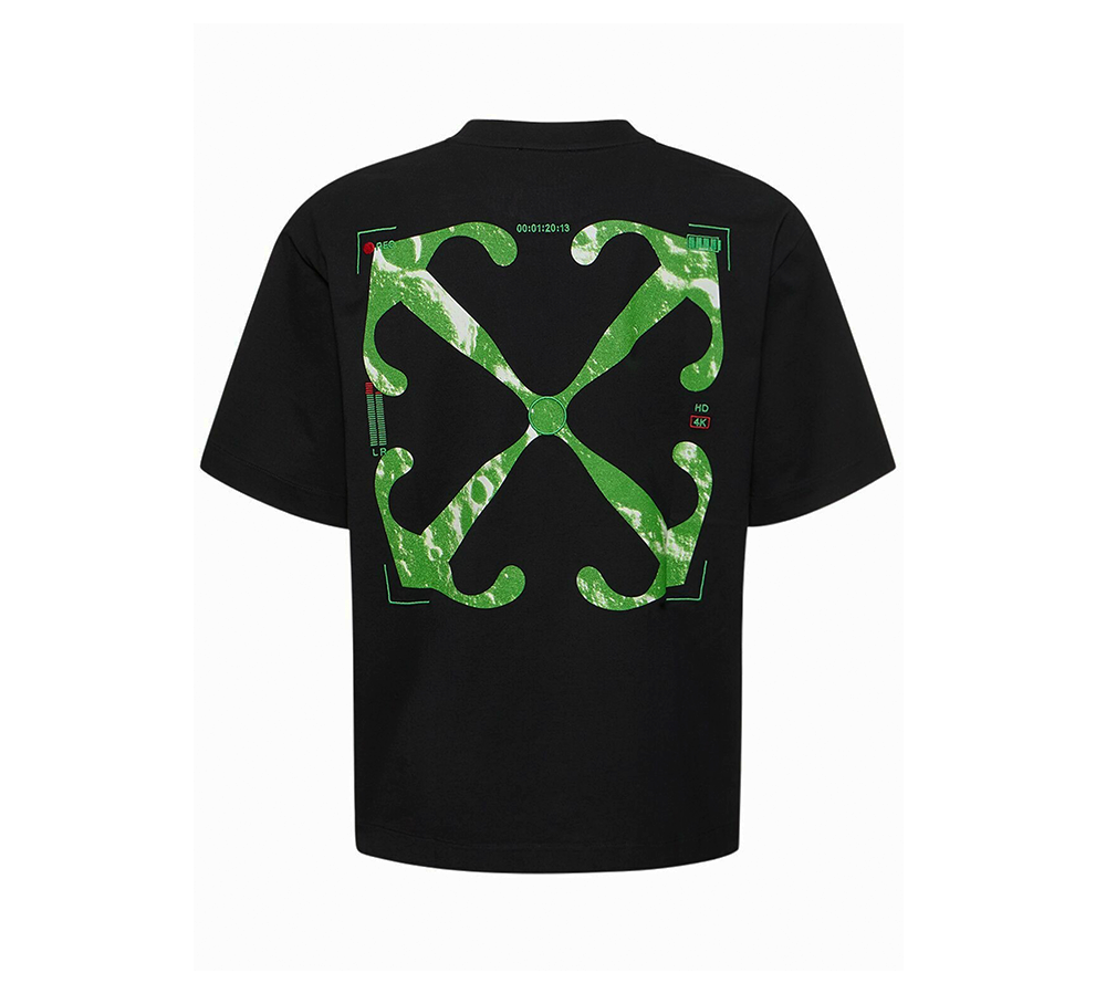 OFF-WHITE Moon Arrow T-Shirt - Black/Green