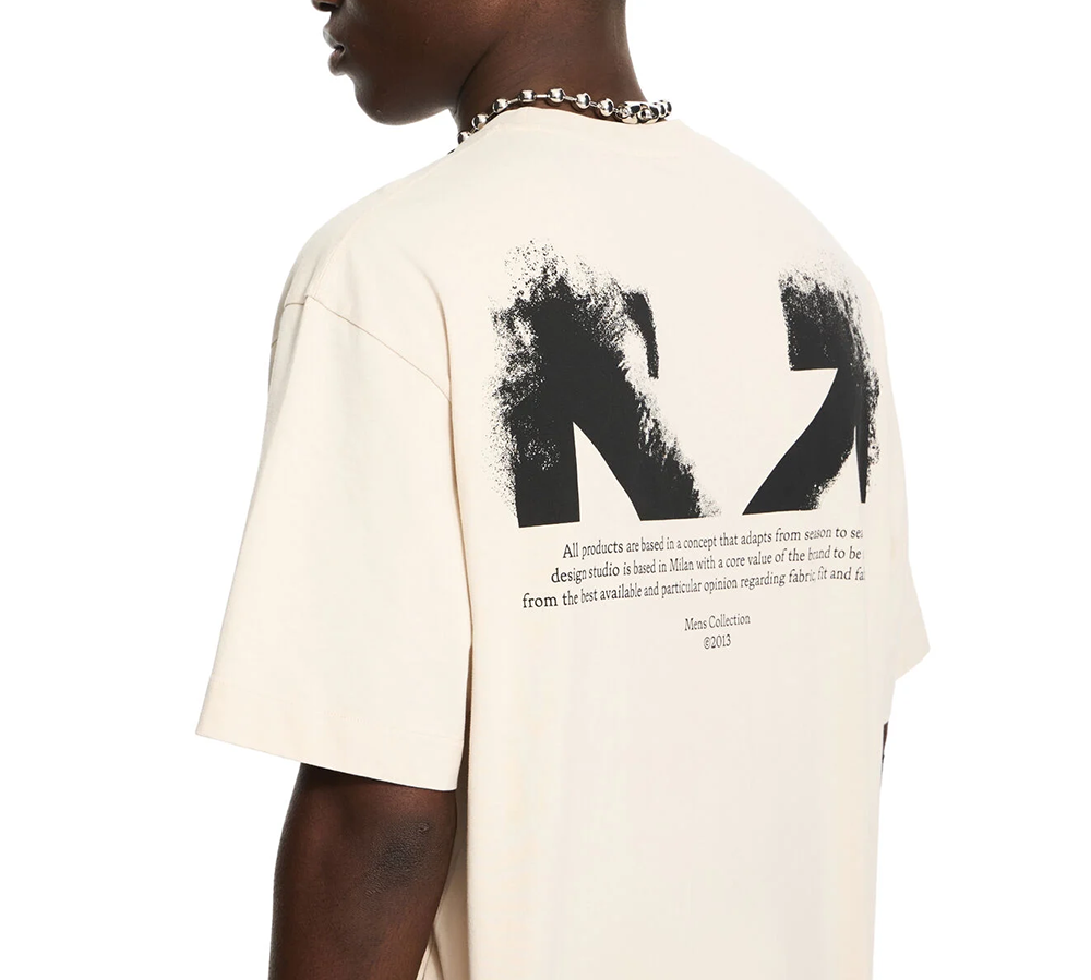 OFF-WHITE Half Arrow Skate Logo T-Shirt - PUMICE STONE