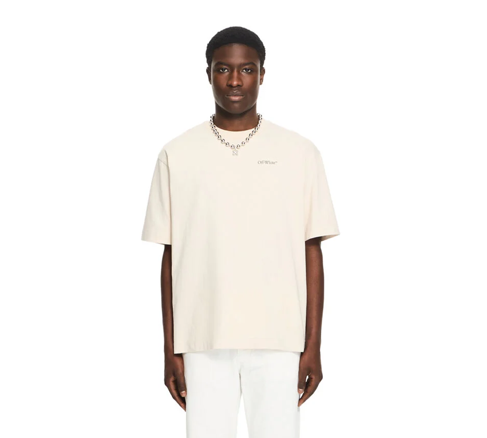OFF-WHITE Half Arrow Skate Logo T-Shirt - PUMICE STONE