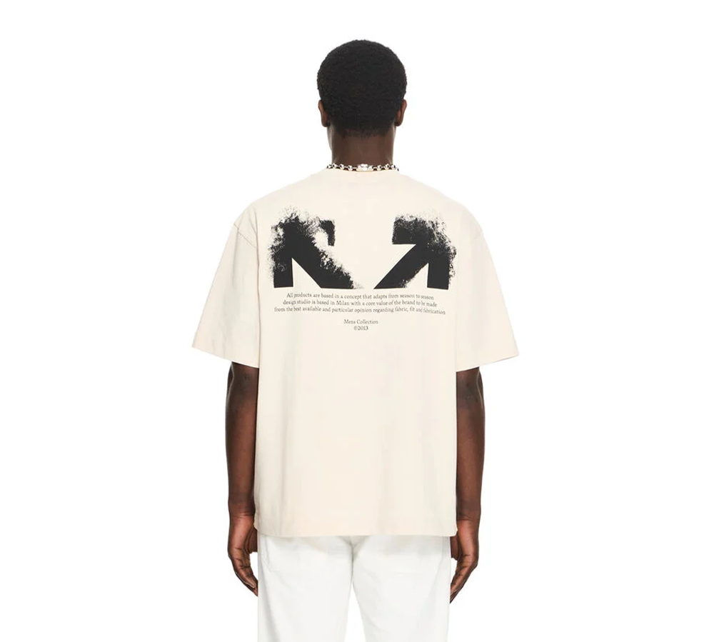 OFF-WHITE Half Arrow Skate Logo T-Shirt - PUMICE STONE