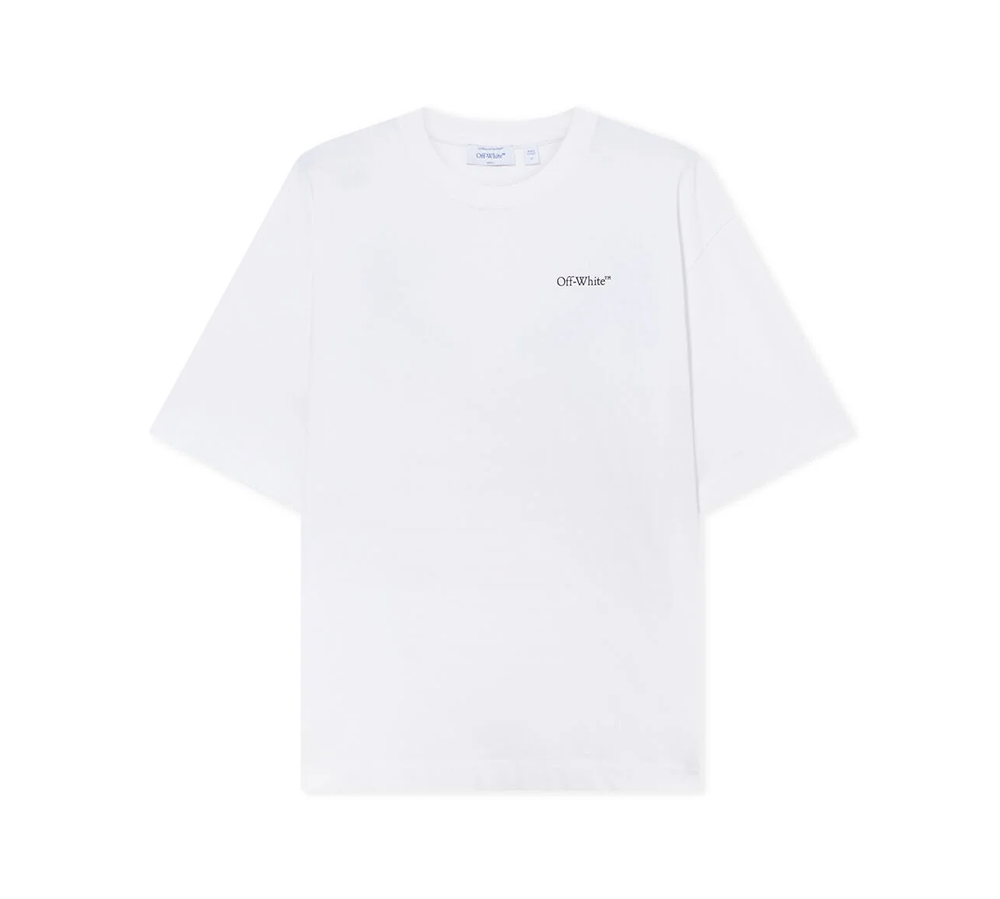 OFF-WHITE Half Arrow Skate Logo T-Shirt - WHITE/BLACK