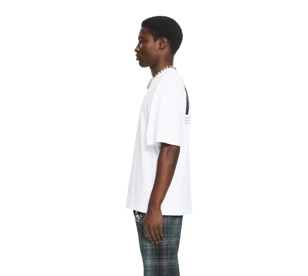 OFF-WHITE Half Arrow Skate Logo T-Shirt - WHITE/BLACK