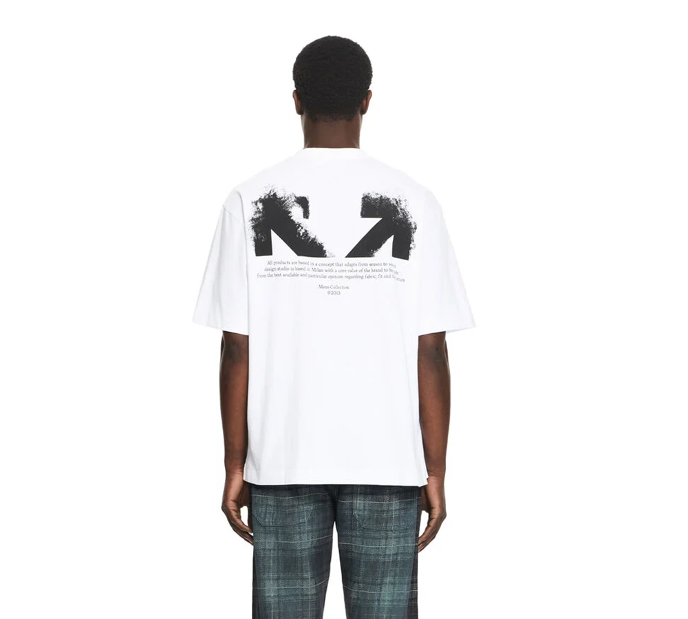 OFF-WHITE Half Arrow Skate Logo T-Shirt - WHITE/BLACK