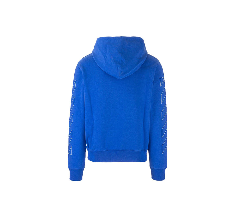 OFF-WHITE Diag Hoodie - Blue/White