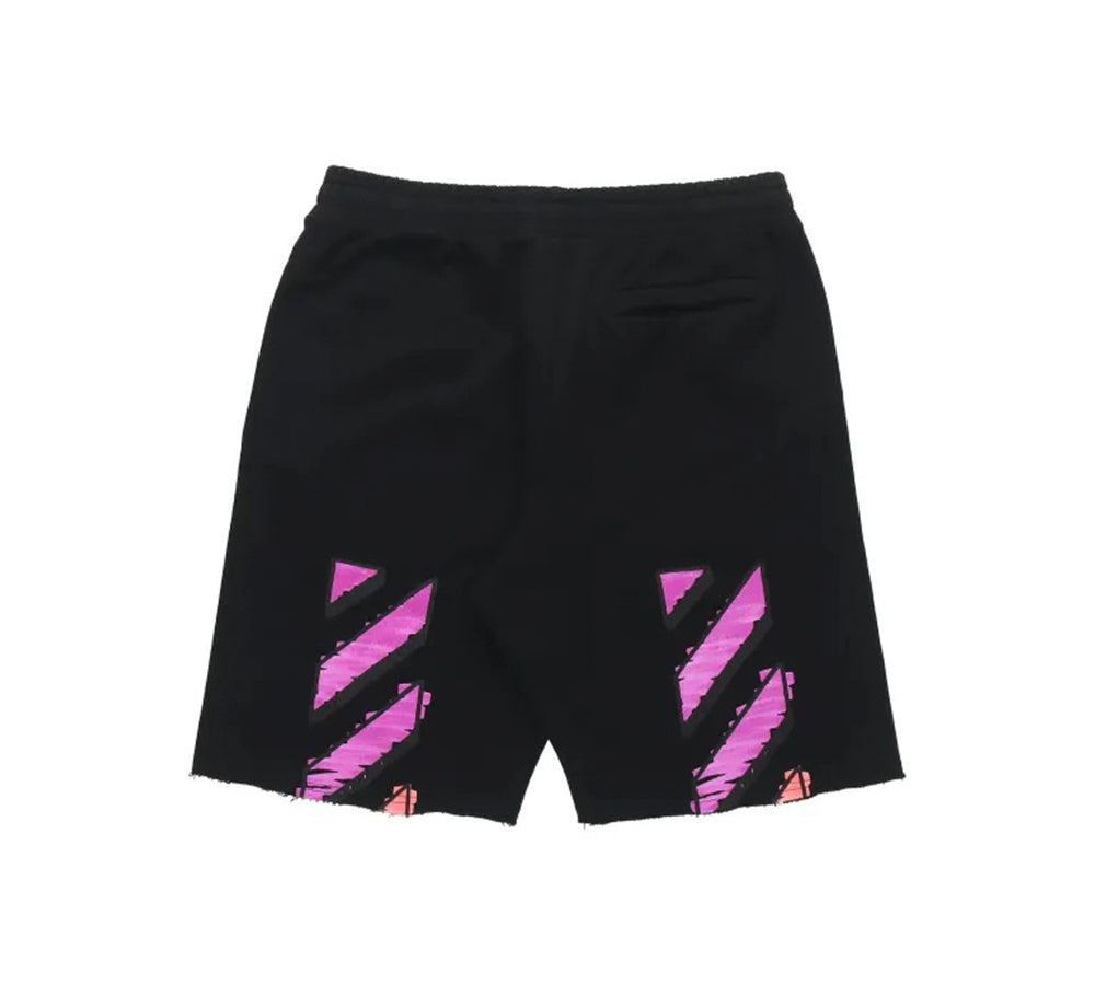 Off-White Marker Sweat Shorts - Black