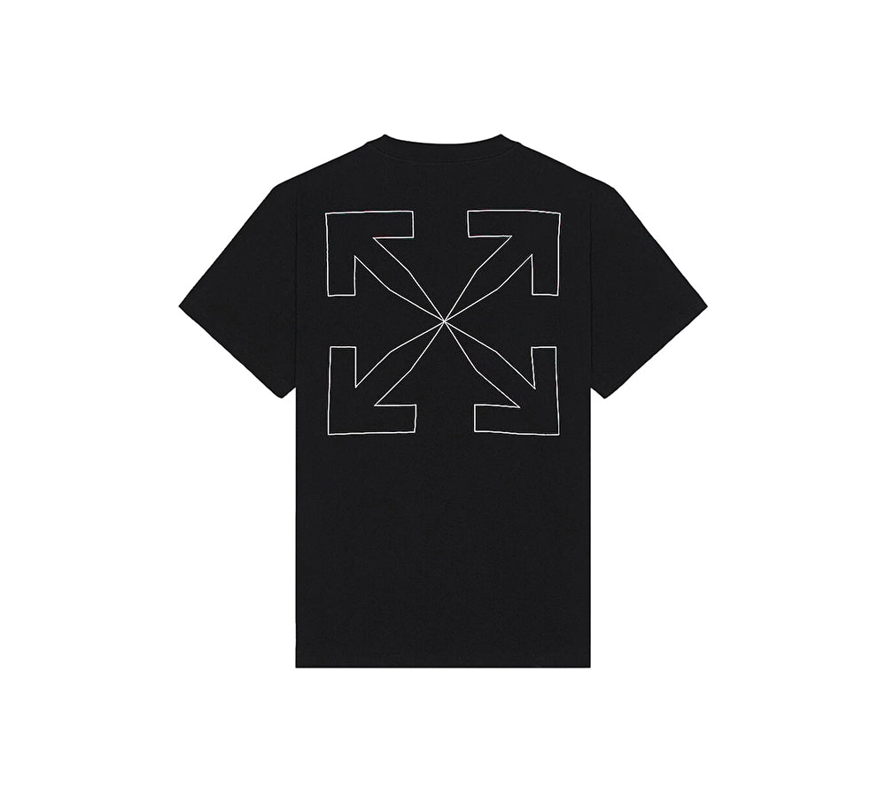 Off-White OutLine Arr Over s/s Tee - Black