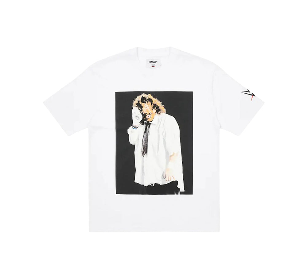 Palace x WWE Mankind Sock T-Shirt - White