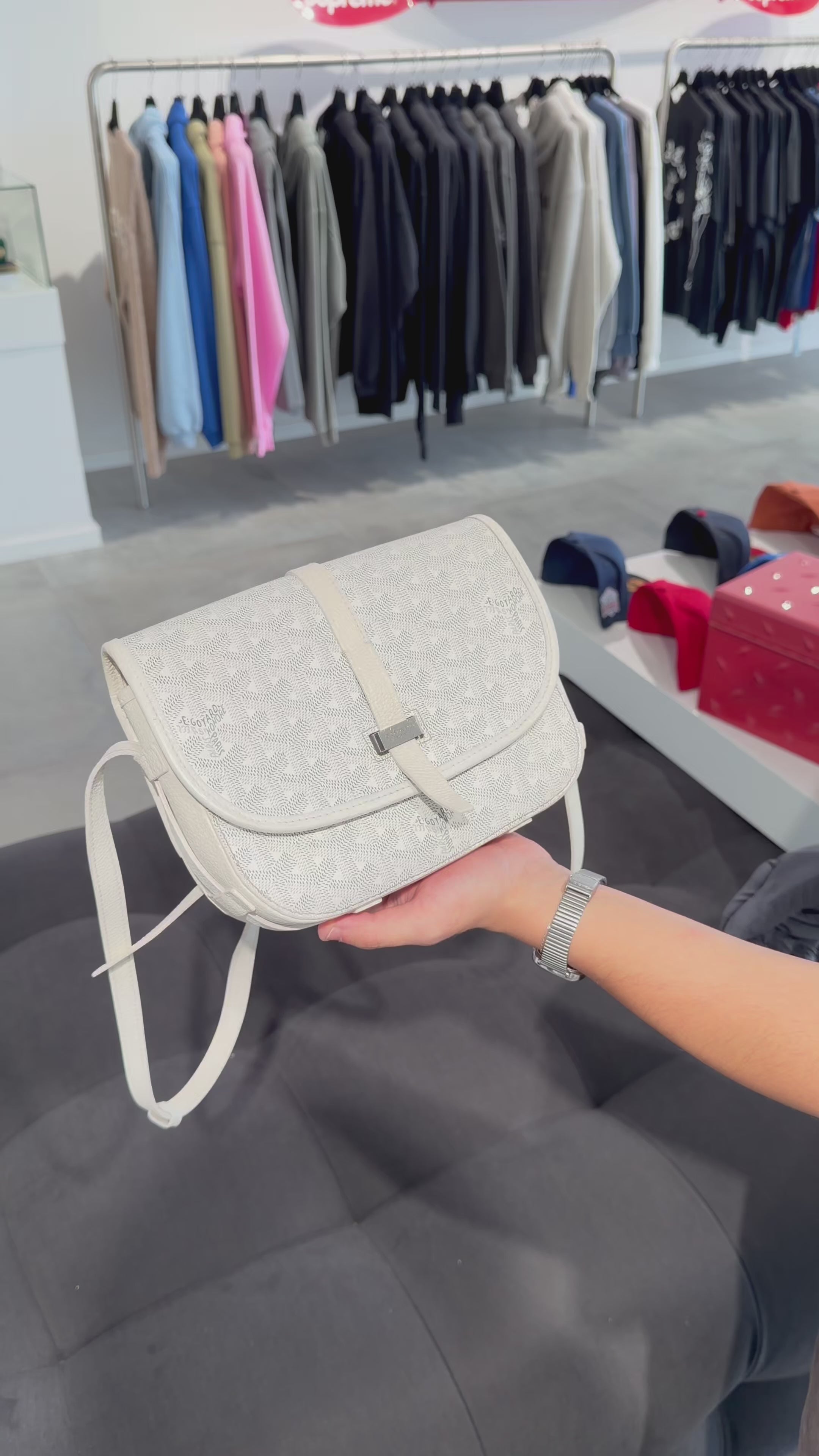 Goyard Belvedere PM - White (Usado, como novo)