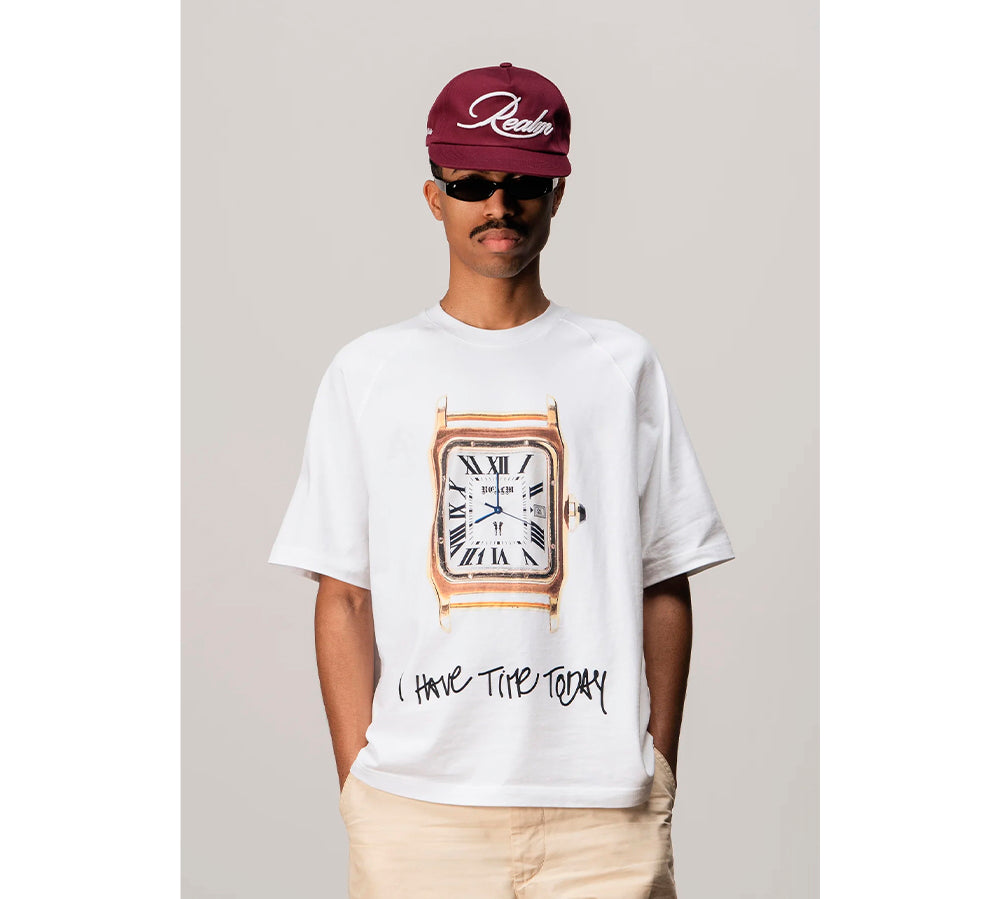 Realm "CLOCK" T-Shirt - White