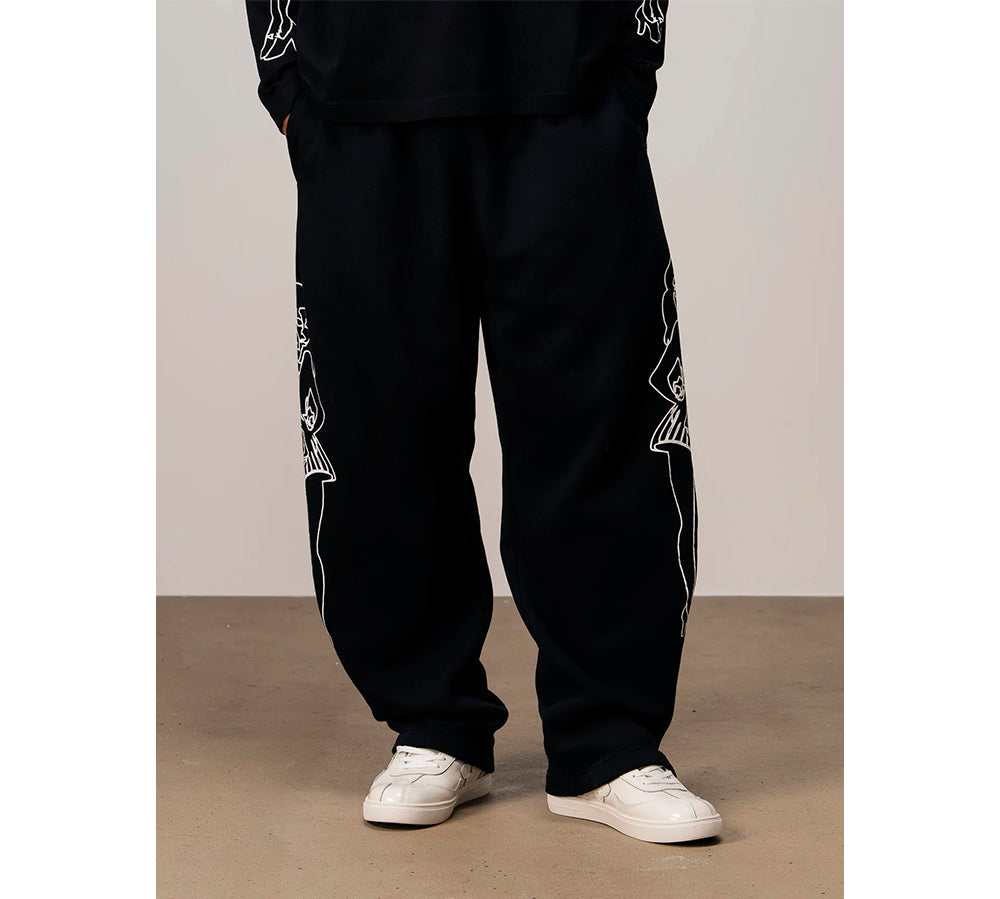 Realm Opo "WAITRESSES" Trackpants - Black