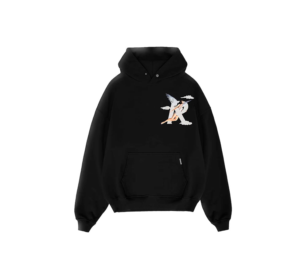 REPRESENT STORMS IN HEAVEN HOODIE - JET BLACK