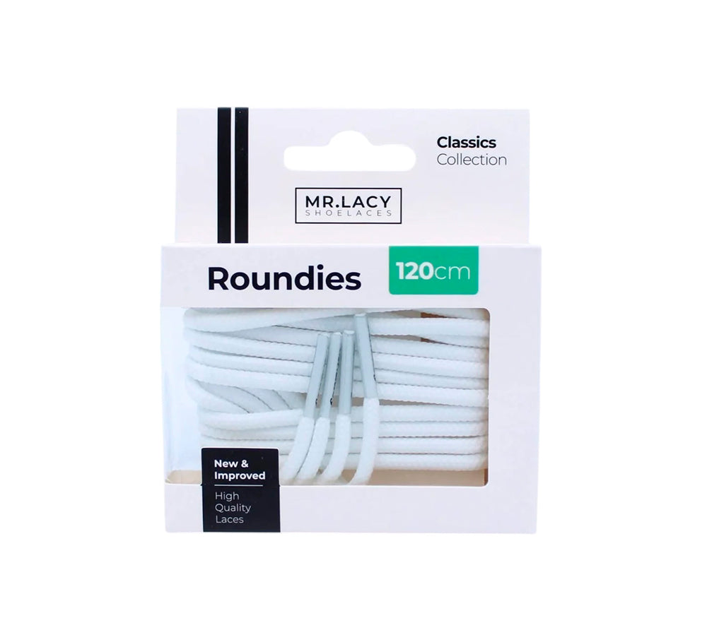 Cordões Mr. Lacy Roundies White - 5mm