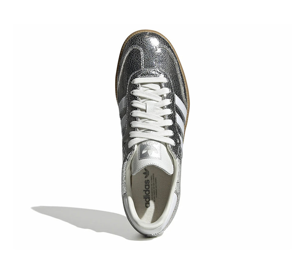 adidas Samba OG - Silver Metallic Cracked Leather