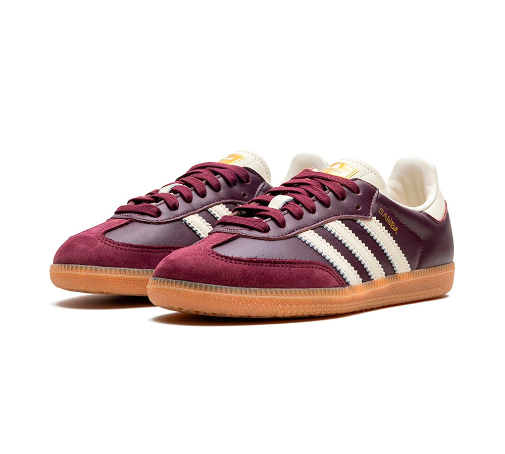 adidas Samba OG - Maroon Gold Metallic