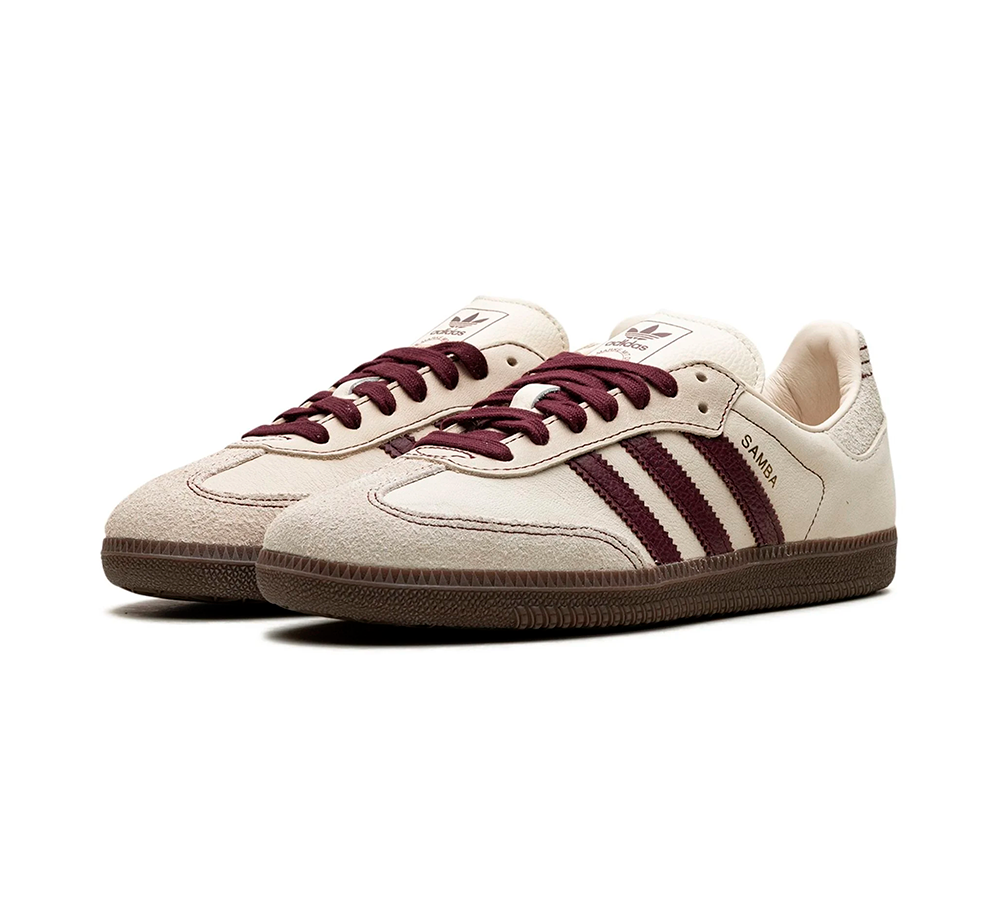 adidas Samba OG - Wonder White Maroon