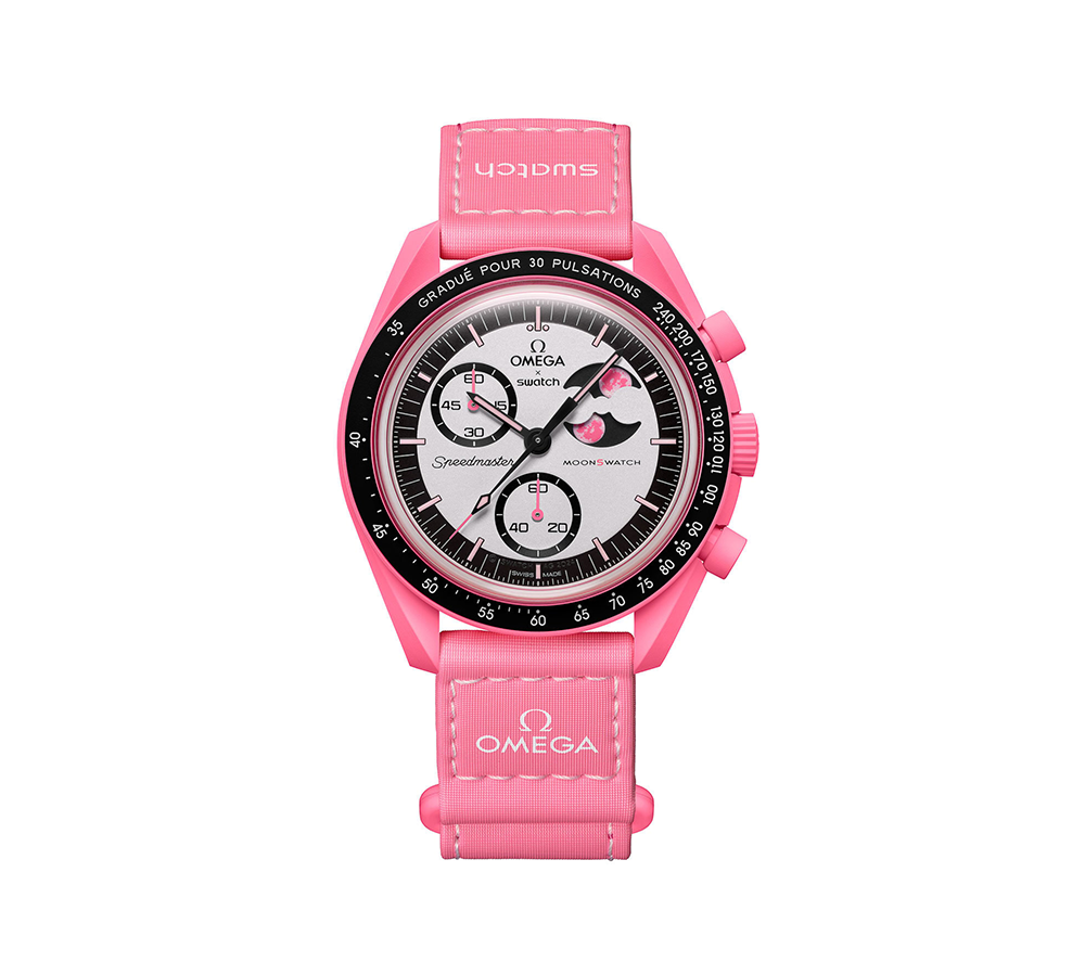 Swatch x Omega Bioceramic Moonswatch - Mission to the Pink Moon