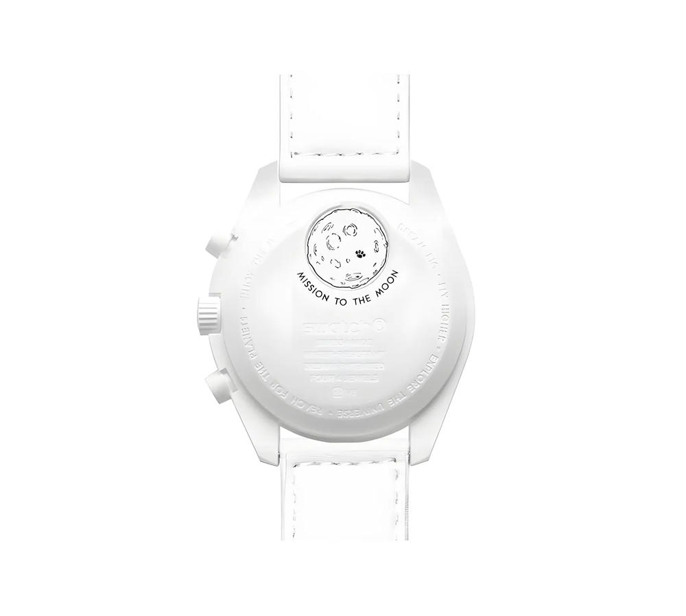 Swatch x Omega Bioceramic Moonswatch Mission To Moonphase Snoopy - White