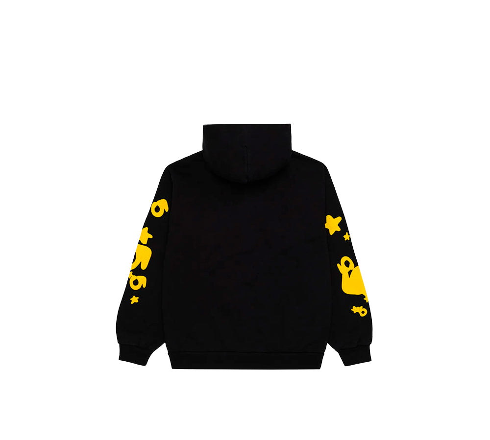 Sp5der Beluga Hoodie - Black/Yellow