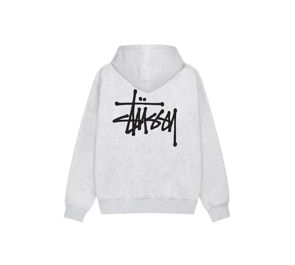 Stussy Basic Hoodie - Ash Heather