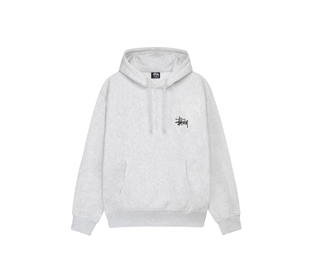 Stussy Basic Hoodie - Ash Heather