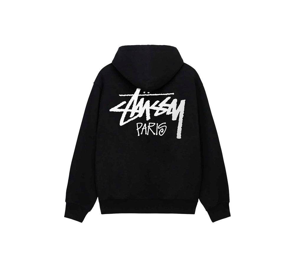 Stussy Paris Hoodie - Black