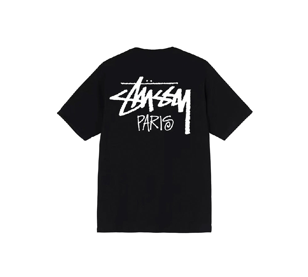 Stussy Stock Paris Tee - Black