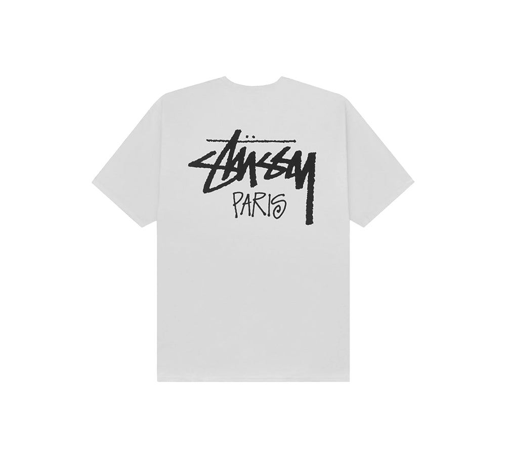 Stussy Stock Paris Tee - White