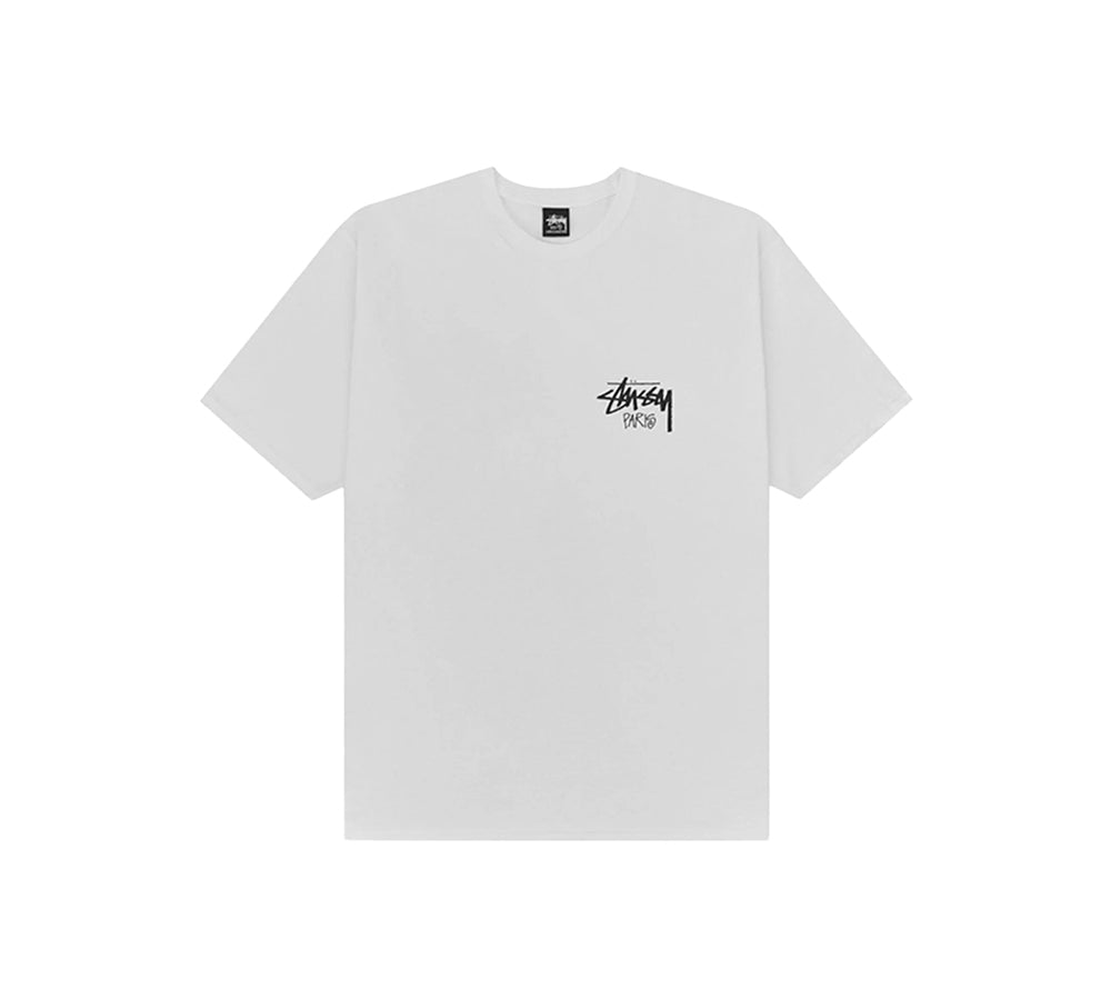 Stussy Stock Paris Tee - White