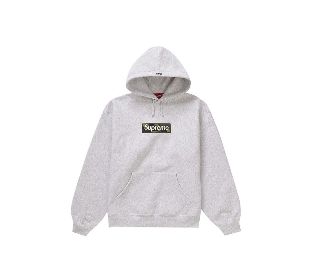 Supreme Box Logo Hooded Sweatshirt (FW23) - Ash Grey