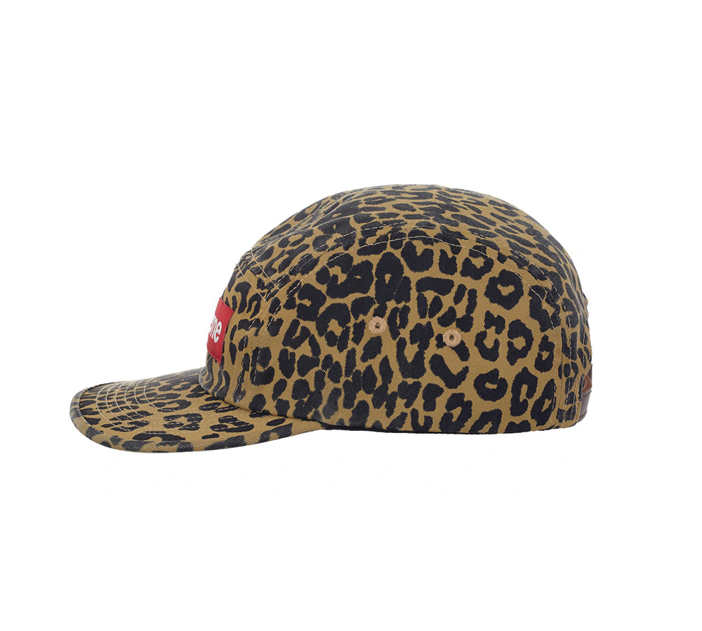 Supreme Washed Chino Twill Camp Cap (FW23) - Leopard