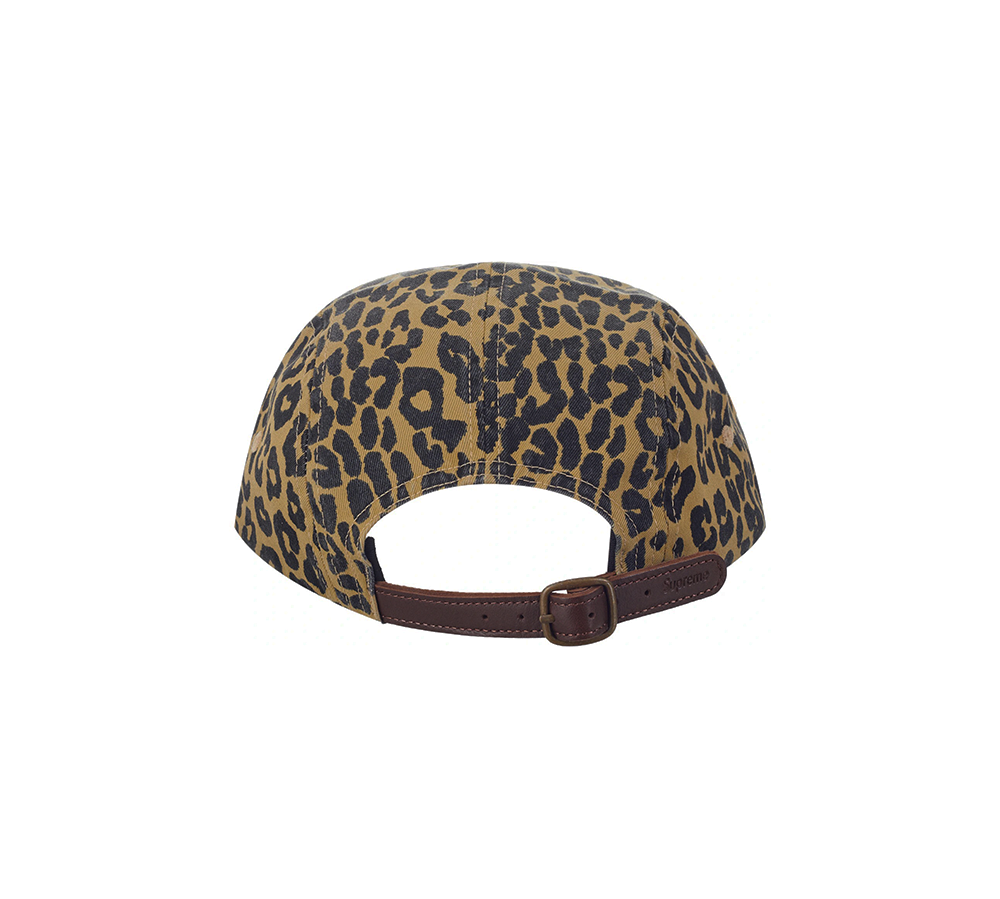 Supreme Washed Chino Twill Camp Cap (FW23) - Leopard