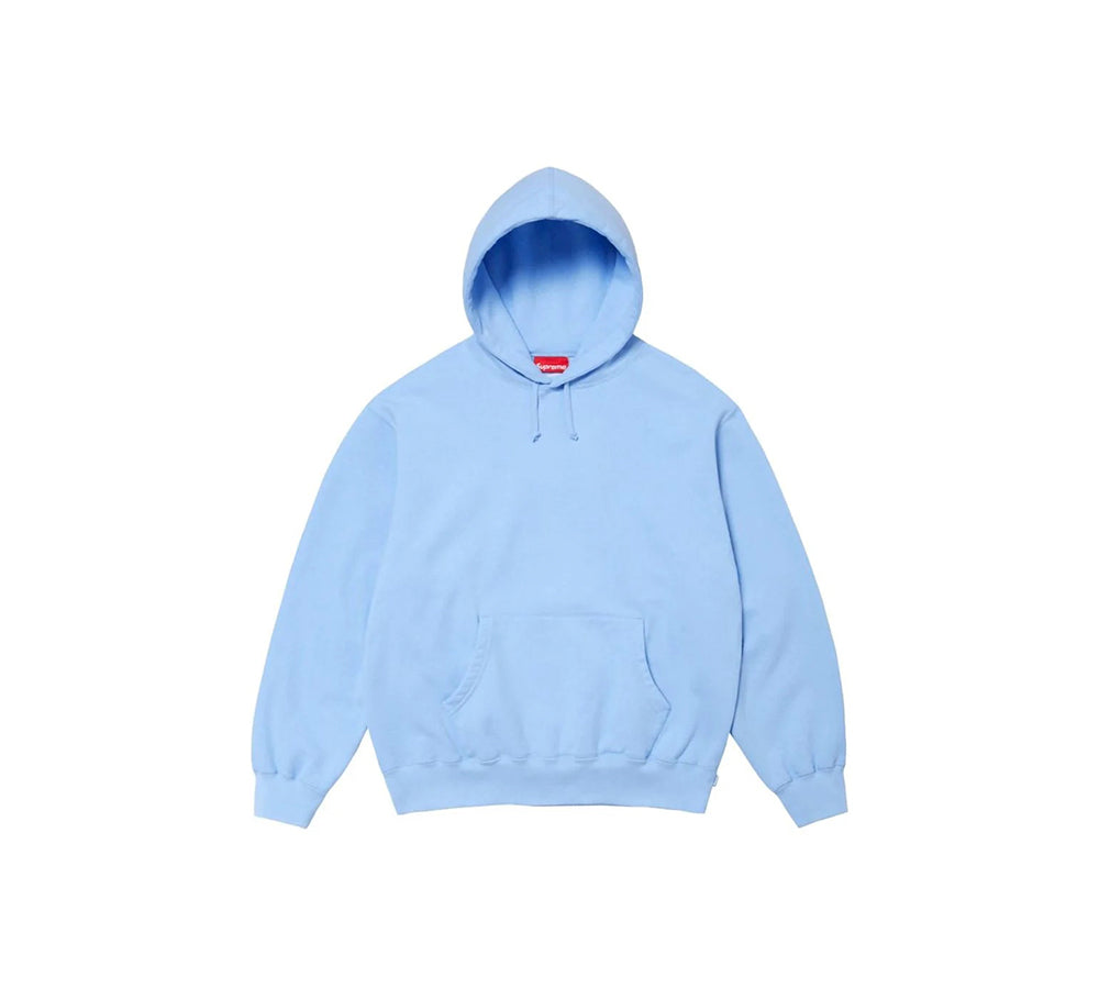 Supreme Satin Applique Hooded Sweatshirt (FW24) - Light Blue