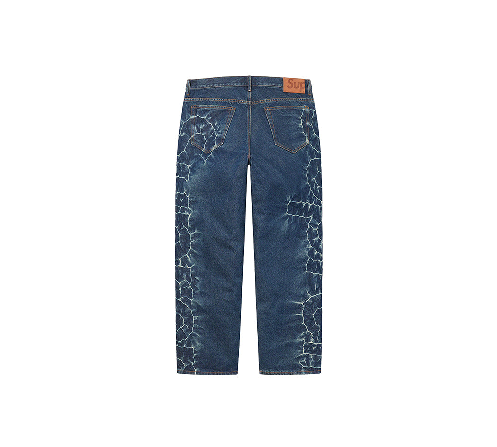 Supreme Shibori Loose Fit Jean - Rigid Indigo