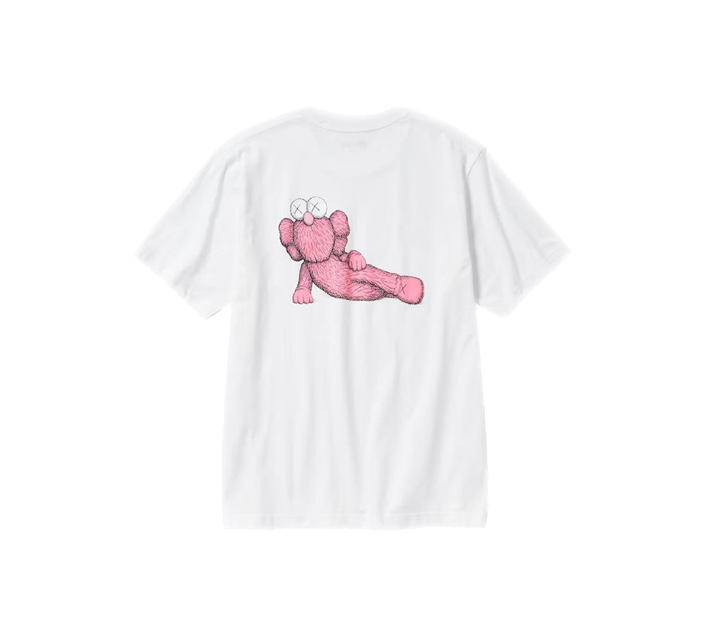 Kaws x Uniqlo Pink Tee - White