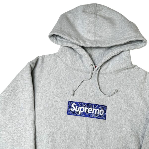 Supreme Bandana BOX LOGO Hooded Grey パーカー | abcfc.com.br